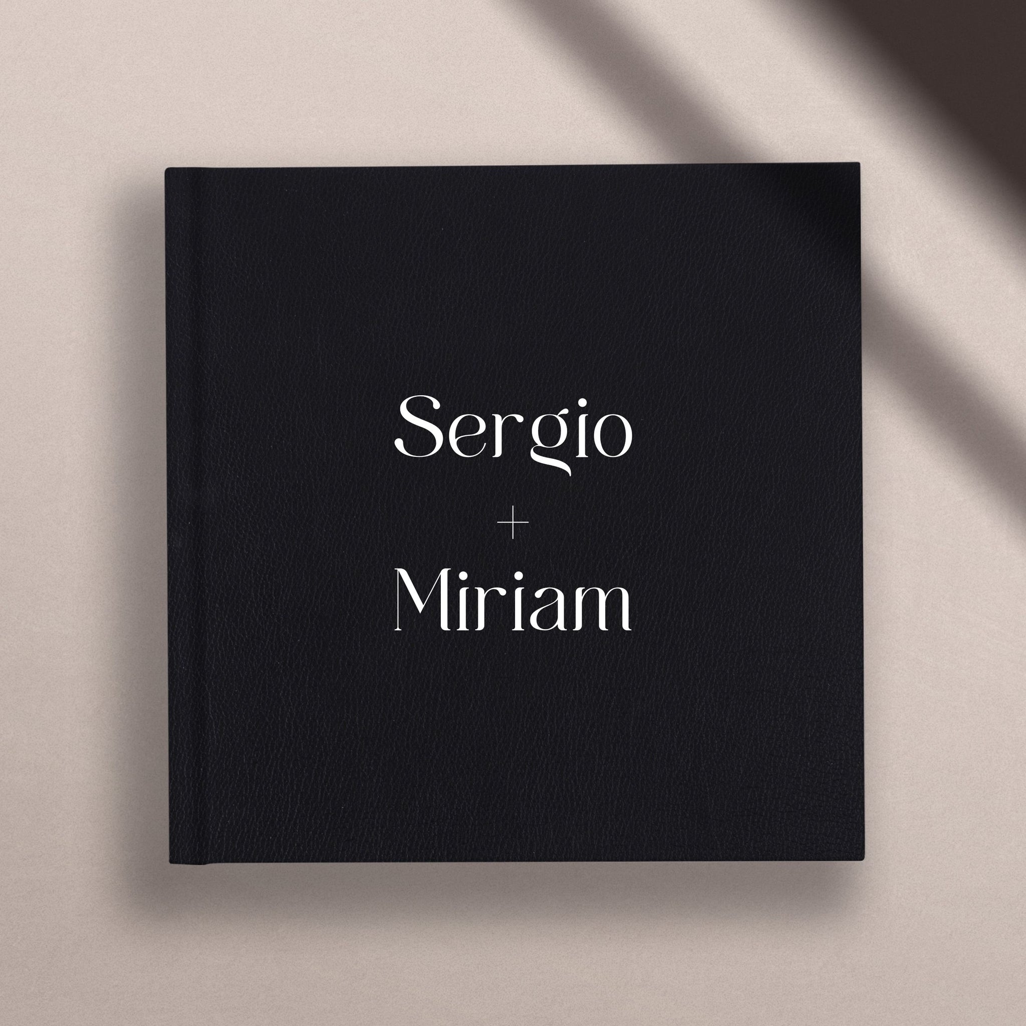Leather Wedding Album | Miriam